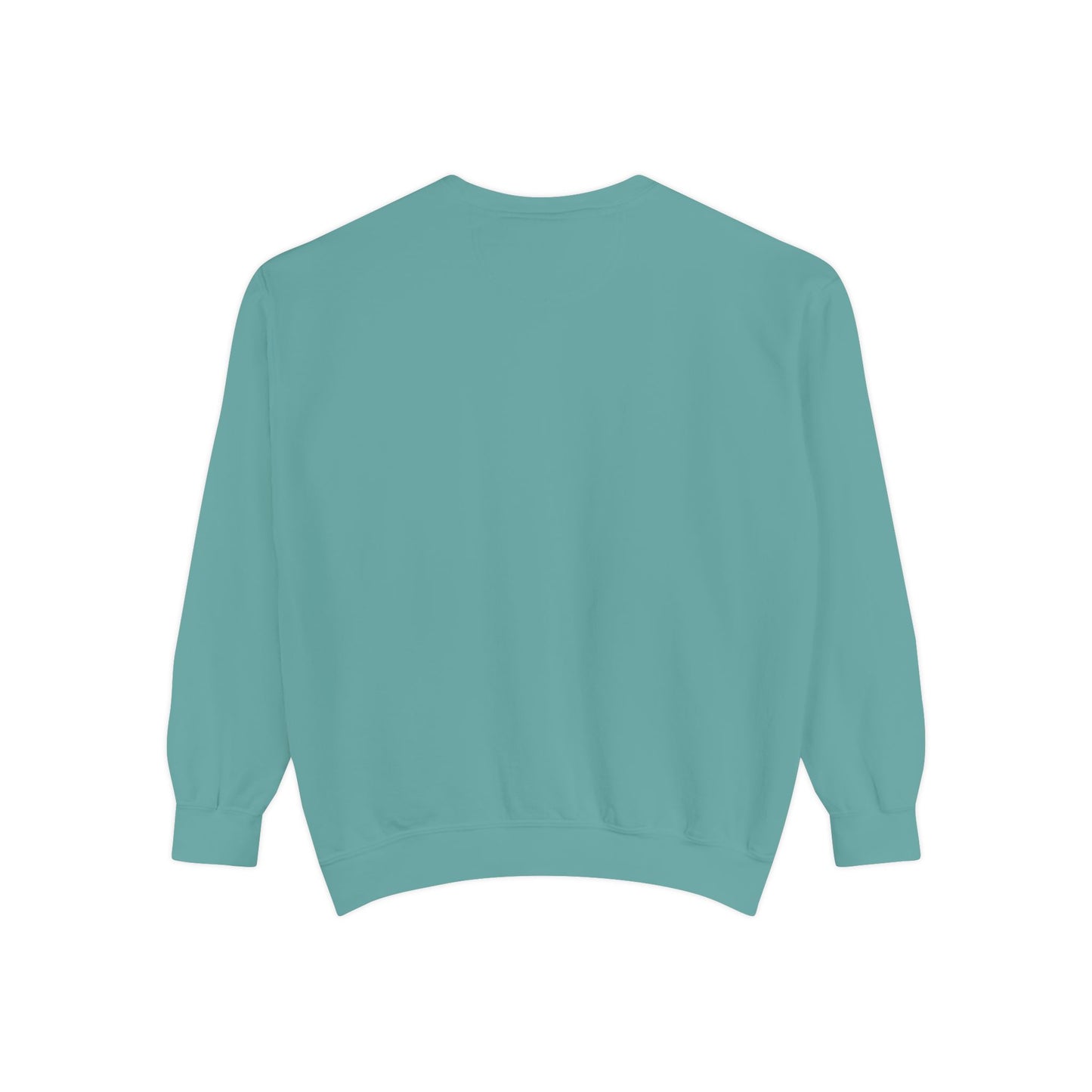 Men Garment-Dyed Printed Sweatshirt