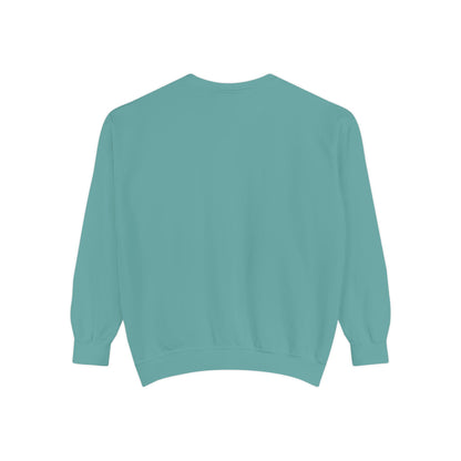 Men Garment-Dyed Printed Sweatshirt