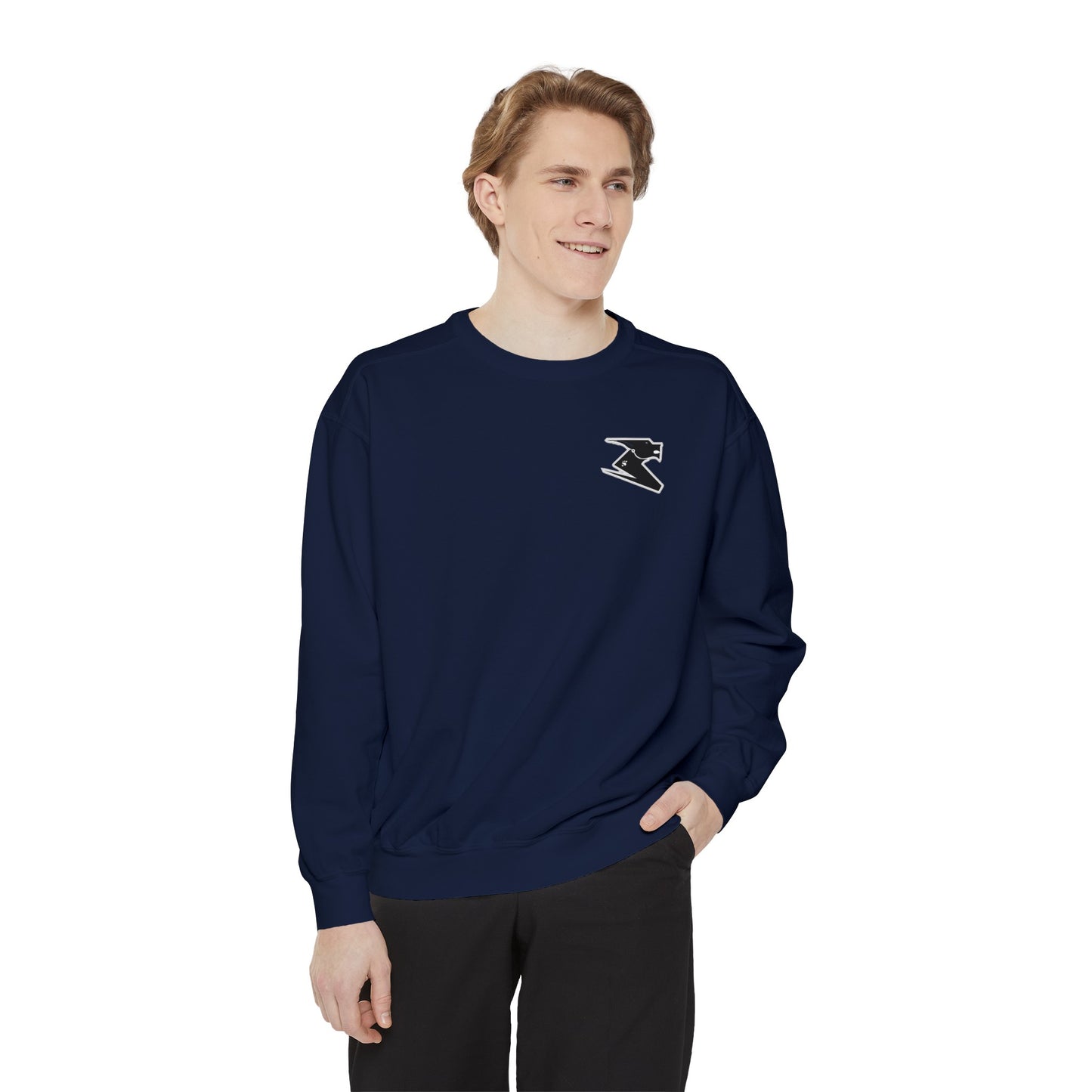 Men Garment-Dyed Printed Sweatshirt - Kennedy Conglomerate Inc 