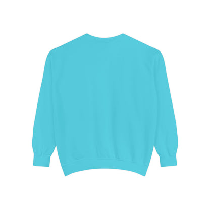 Men Garment-Dyed Printed Sweatshirt