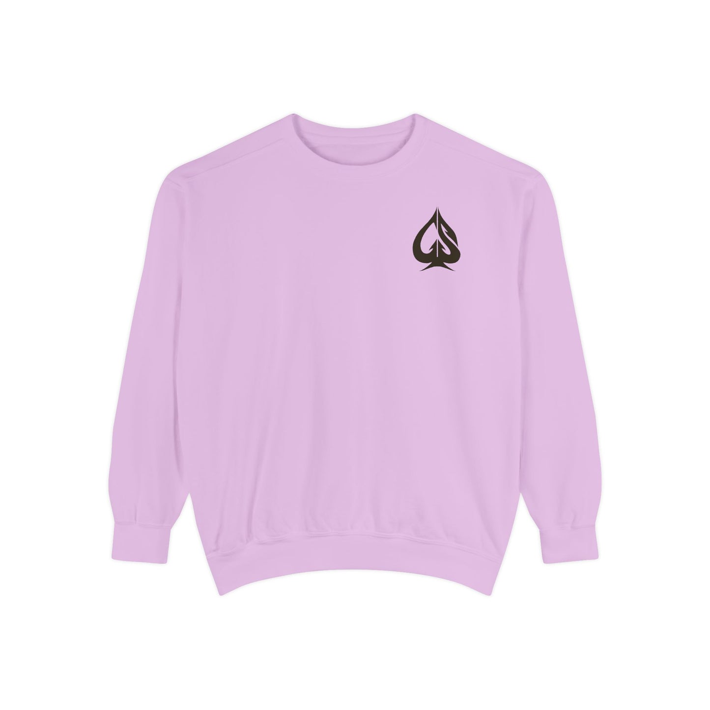 Men Garment-Dyed Printed Sweatshirt