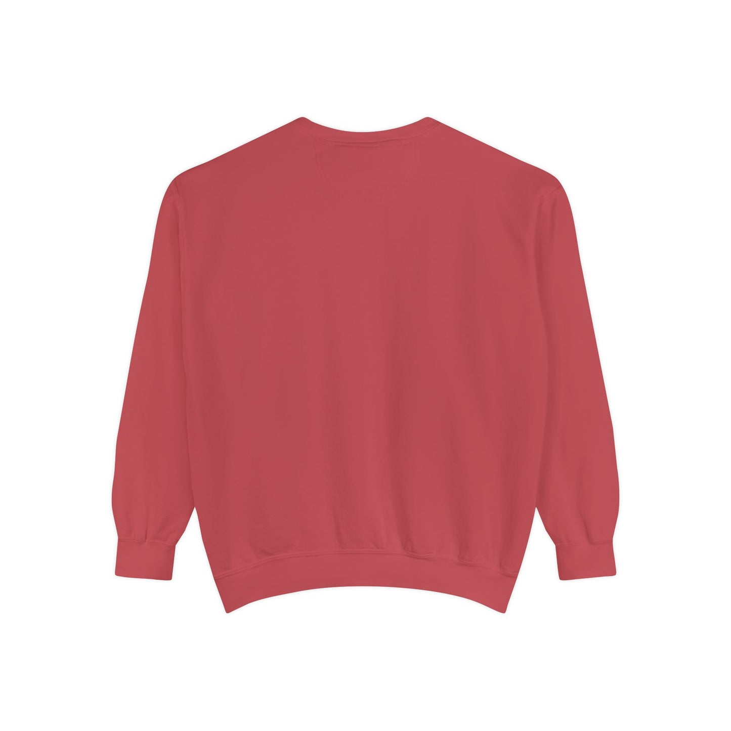 Men Garment-Dyed Printed Sweatshirt