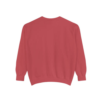 Men Garment-Dyed Printed Sweatshirt