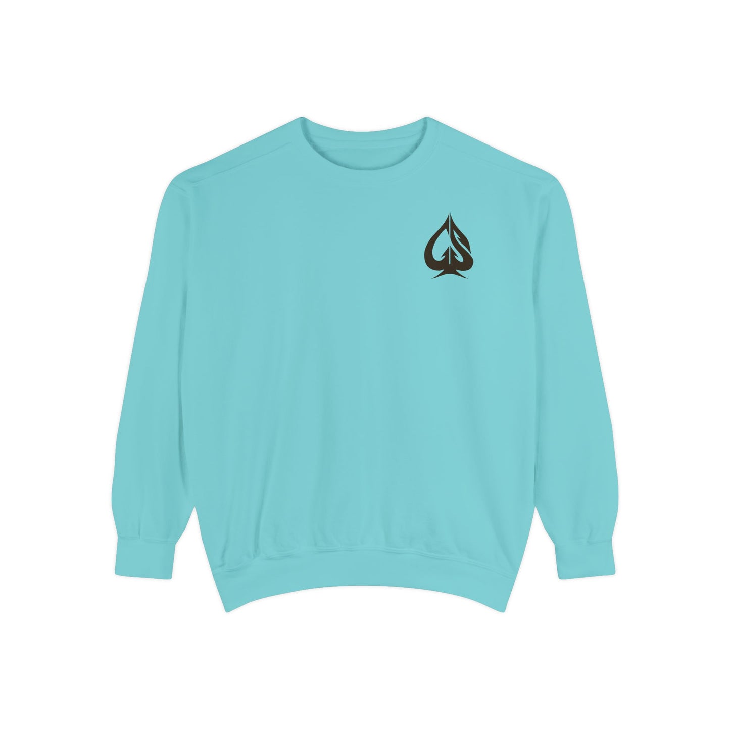 Men Garment-Dyed Printed Sweatshirt