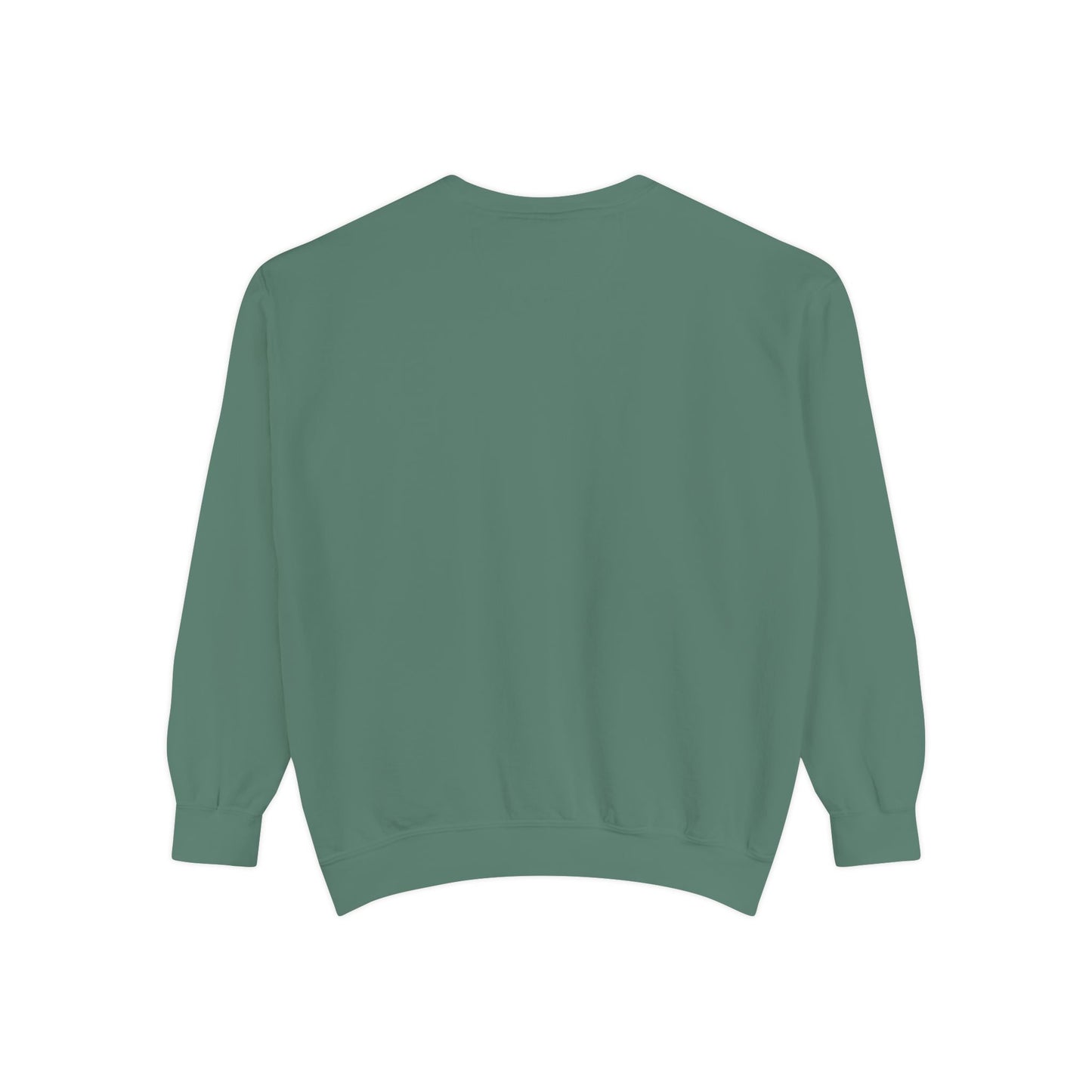 Men Garment-Dyed Printed Sweatshirt