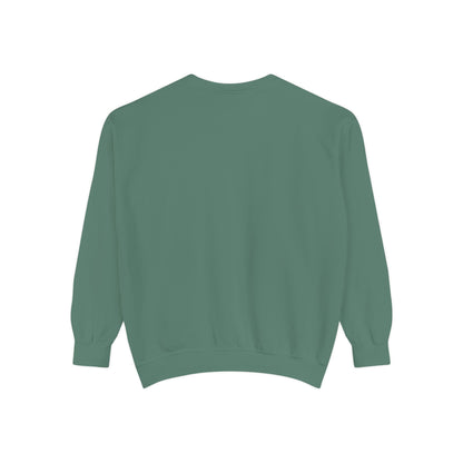 Men Garment-Dyed Printed Sweatshirt
