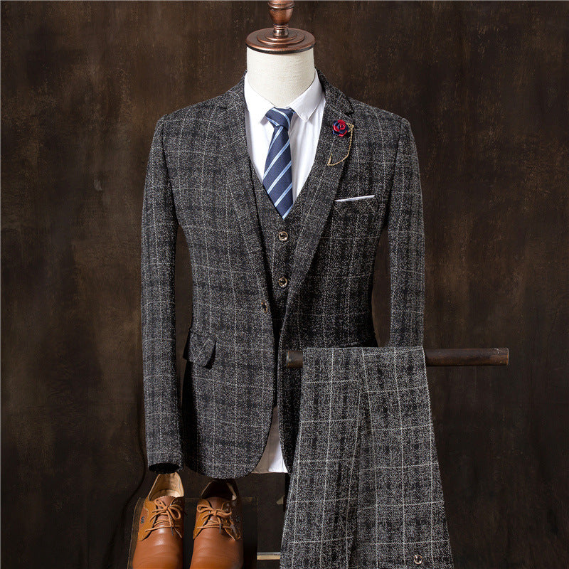 Men 3 Pieces Suit Set Men Wedding Suits - Kennedy Conglomerate Inc 