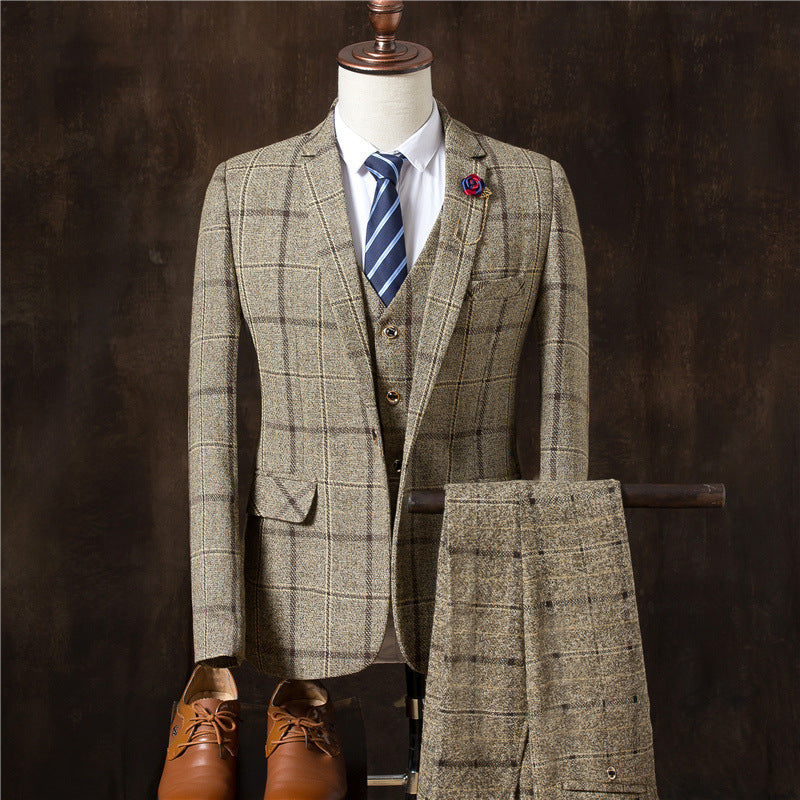 Men 3 Pieces Suit Set Men Wedding Suits - Kennedy Conglomerate Inc 