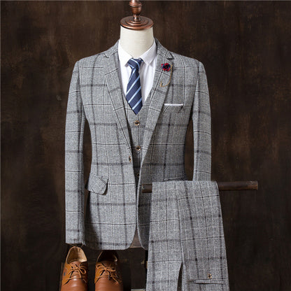 Men 3 Pieces Suit Set Men Wedding Suits - Kennedy Conglomerate Inc 