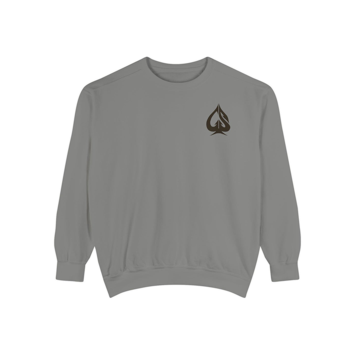 Men Garment-Dyed Printed Sweatshirt