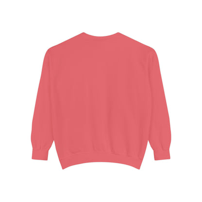Men Garment-Dyed Printed Sweatshirt
