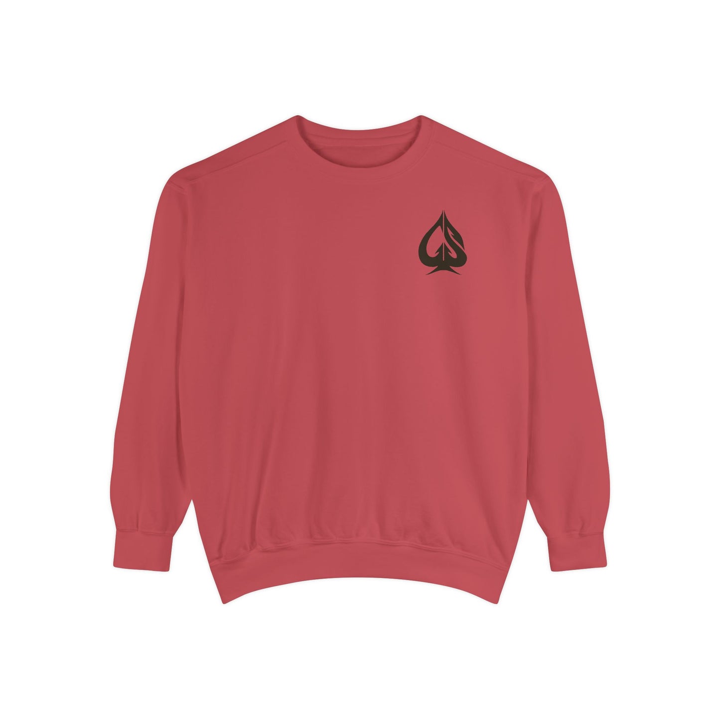 Men Garment-Dyed Printed Sweatshirt