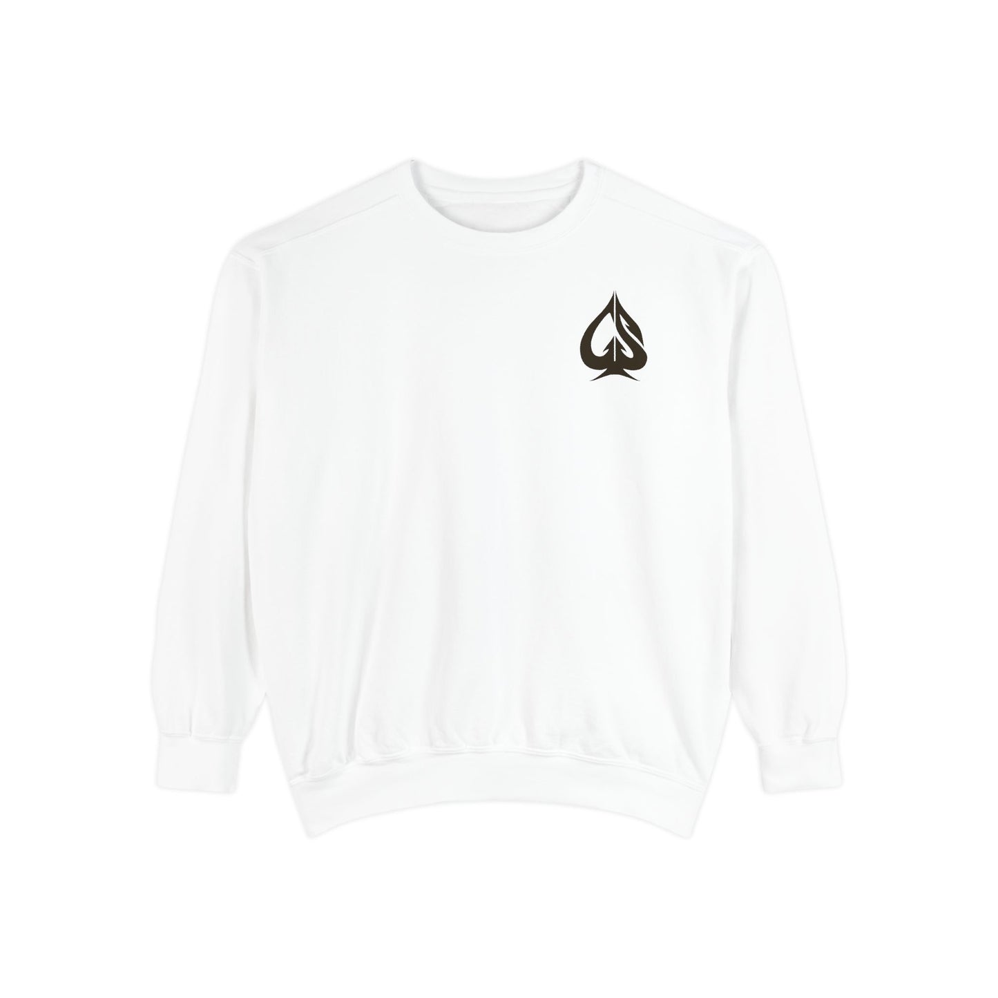 Men Garment-Dyed Printed Sweatshirt