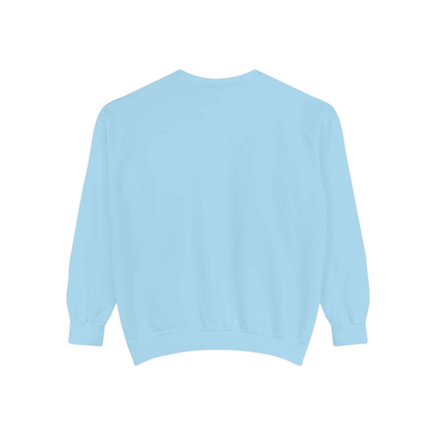 Men Garment-Dyed Printed Sweatshirt