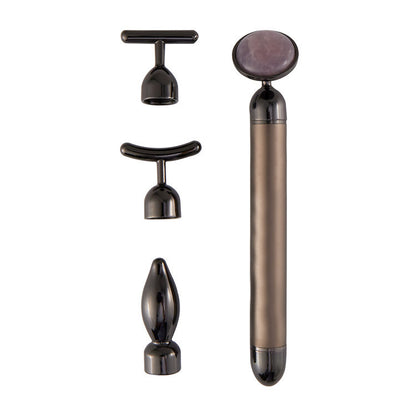 Vibrating Rose Quartz 4 in 1 Face Roller - Kennedy Conglomerate Inc 