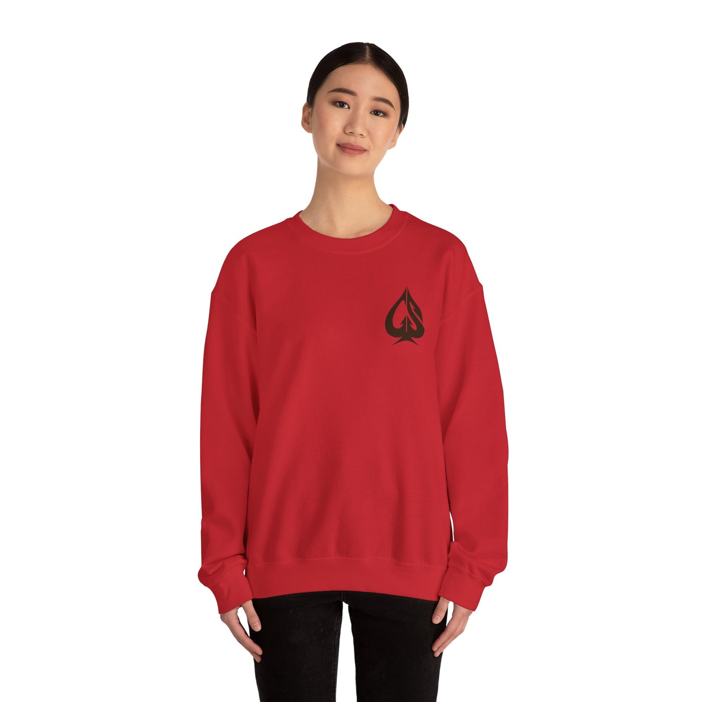 Women Heavy Blend™ Crewneck Printed Sweatshirt