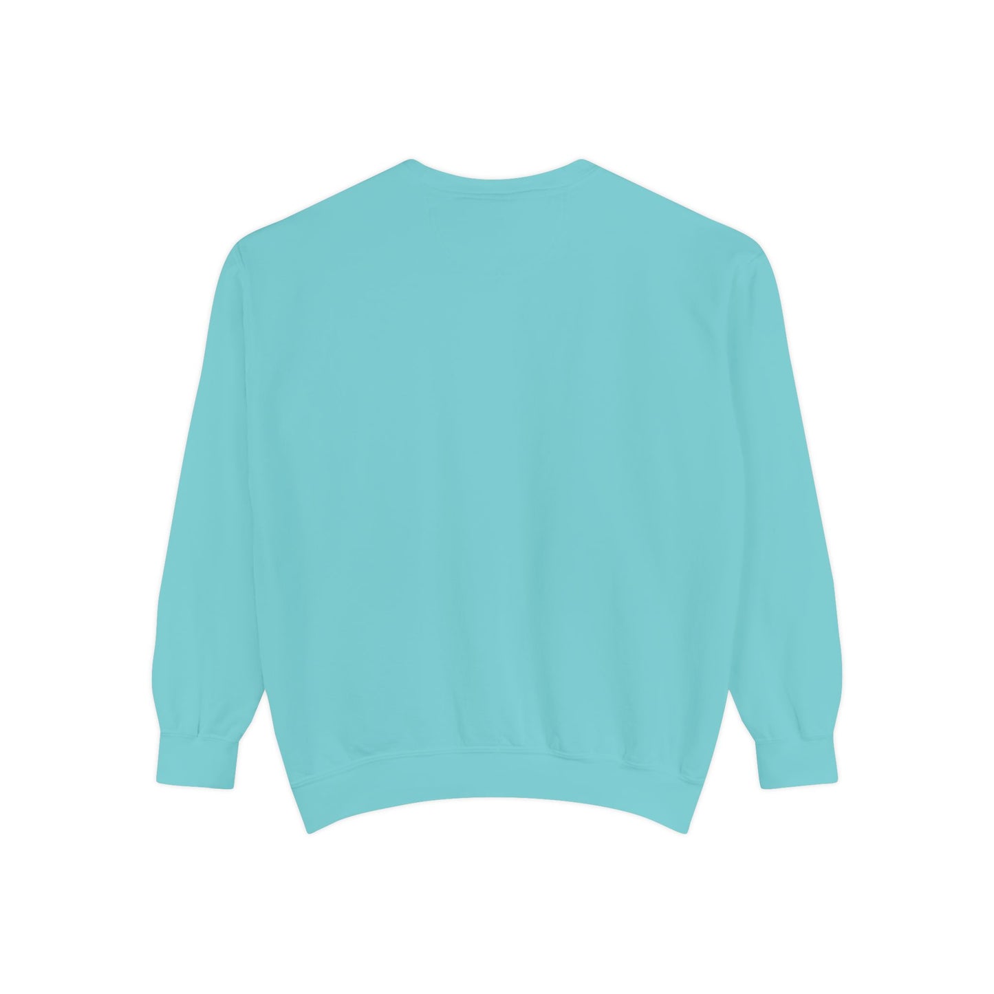 Men Garment-Dyed Printed Sweatshirt