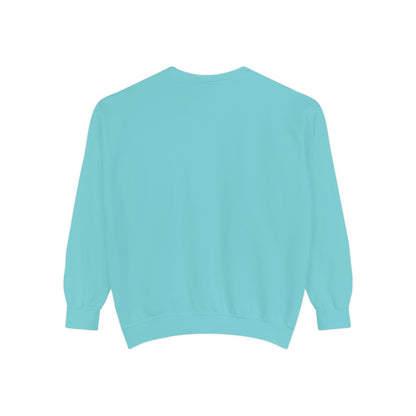 Men Garment-Dyed Printed Sweatshirt