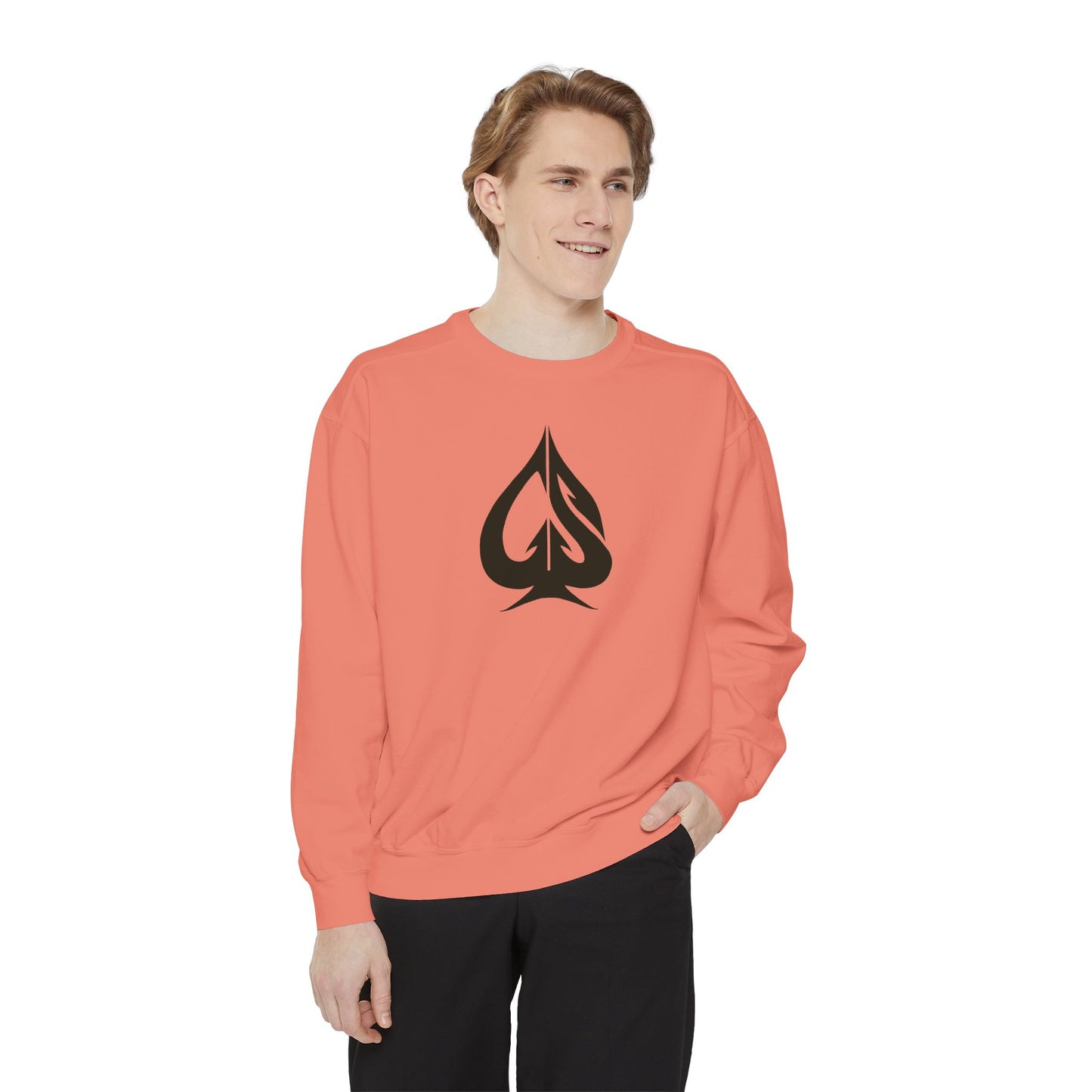 Men Garment-Dyed Sweatshirt