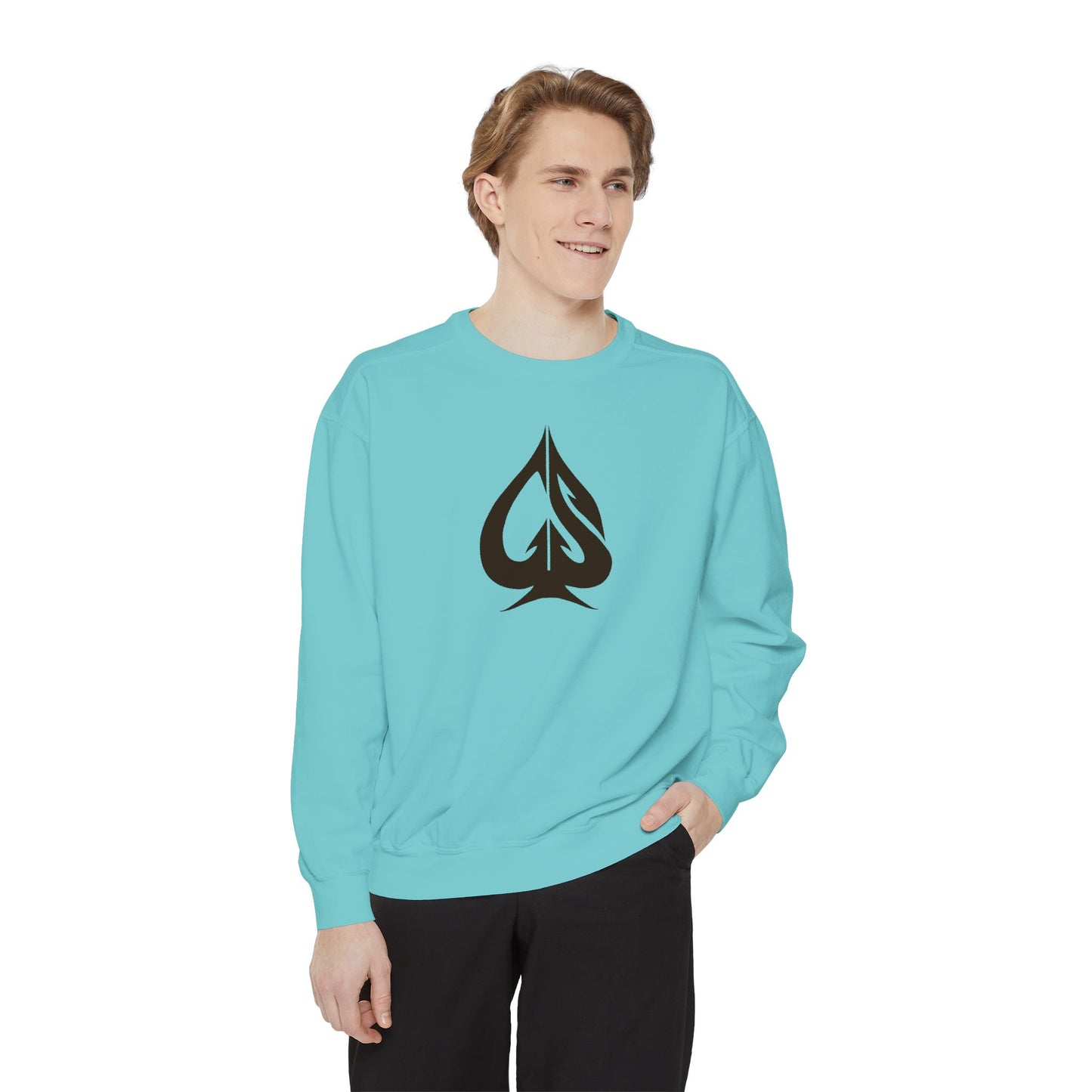Men Garment-Dyed Sweatshirt