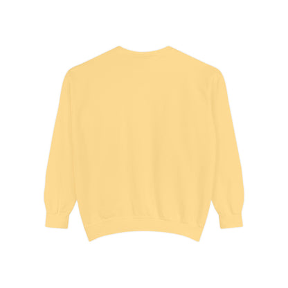Men Garment-Dyed Printed Sweatshirt