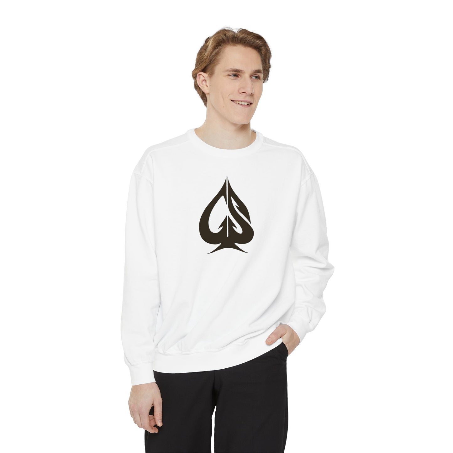 Men Garment-Dyed Sweatshirt