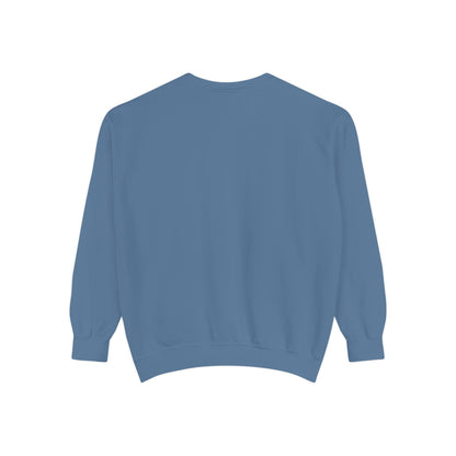 Men Garment-Dyed Printed Sweatshirt