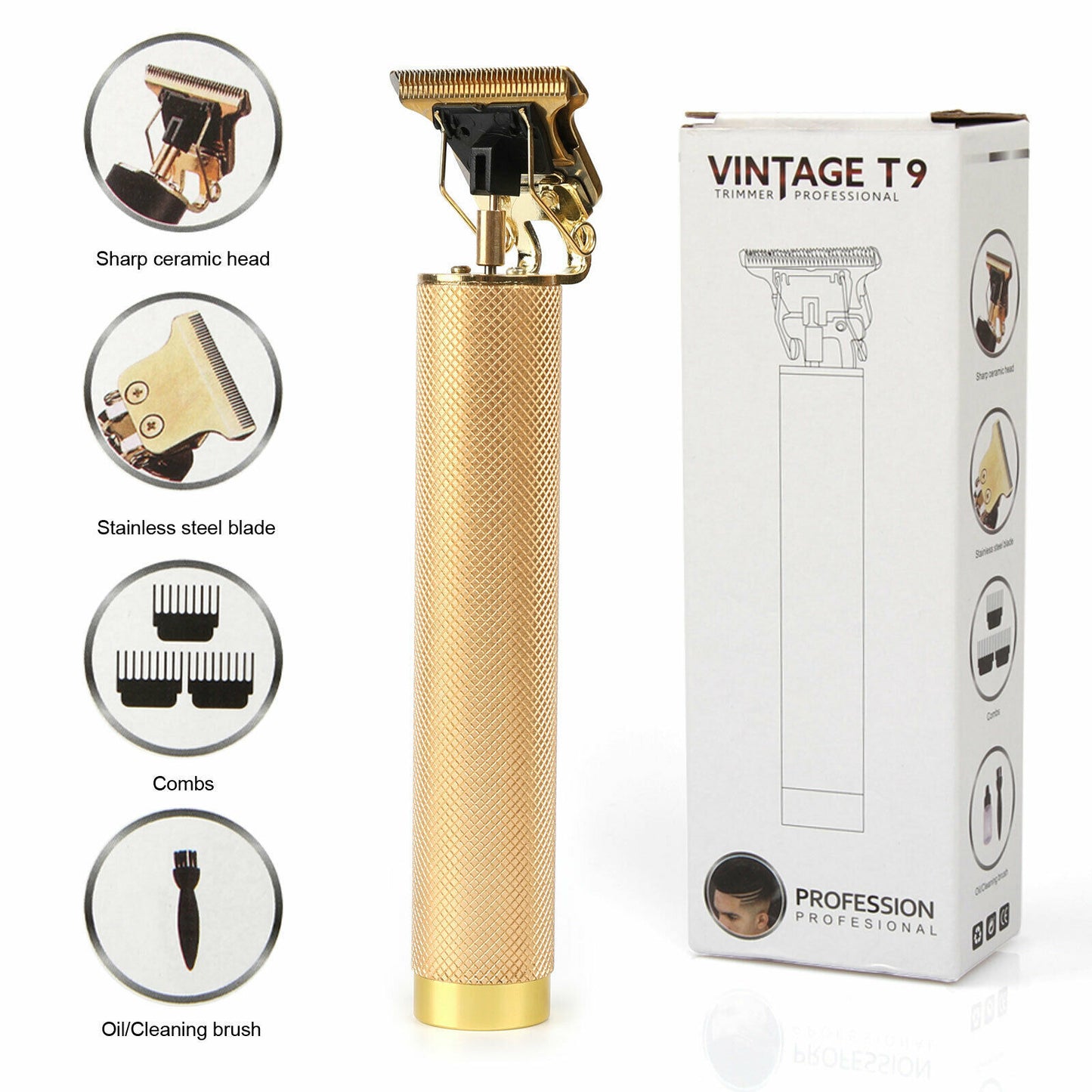 USB Electric Hair Clippers Rechargeable Shaver Beard Trimmer - Kennedy Conglomerate Inc 